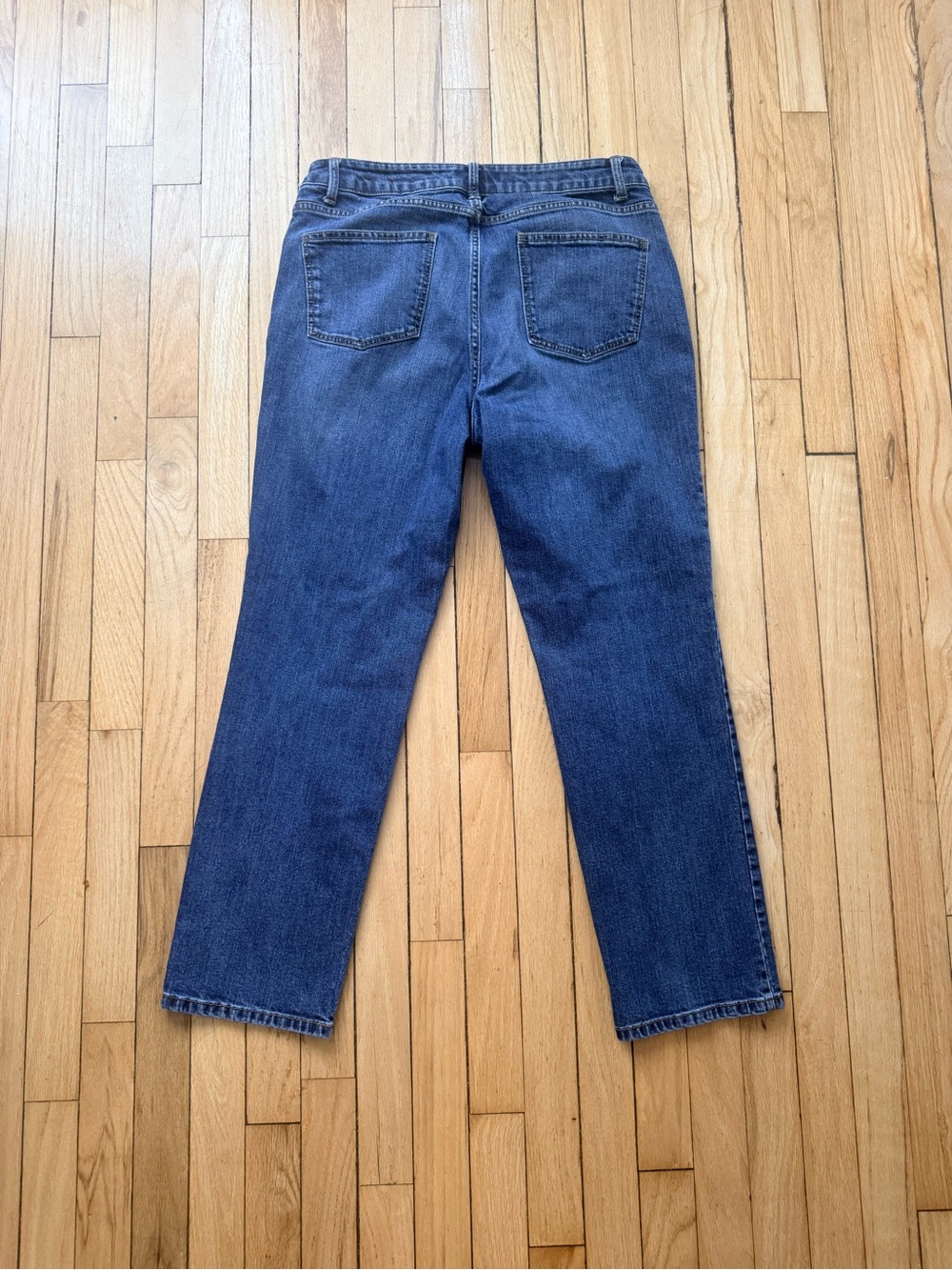Talbots Straight-Leg Dark Blue Jeans - Picture 2 of 4